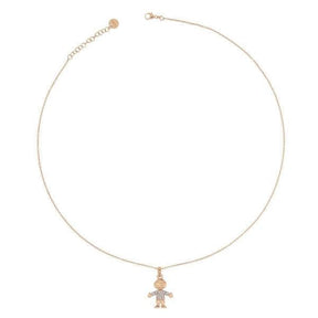 Girocollo Bimbo Zirconi Rosato-Girocolli-RUE DES MILLE- [SKU] -Gioielleria Granarelli
