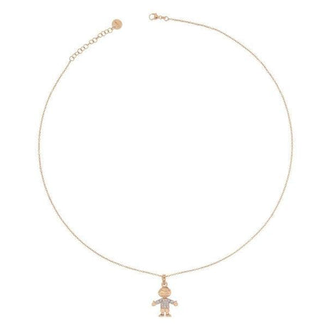 Girocollo Bimbo Zirconi Rosato-Girocolli-RUE DES MILLE- [SKU] -Gioielleria Granarelli
