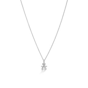 Girocollo Briciole Bimbo Oro Bianco Pavè Diamanti-Girocolli-LE BEBE'- [SKU] -Gioielleria Granarelli