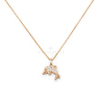 Girocollo Delfino in Oro Rosa con Diamanti-Bracciali-CRIVELLI- [SKU] -Gioielleria Granarelli