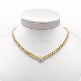Girocollo Groumette in Oro Rosa con Diamanti-Girocolli-CRIVELLI- [SKU] -Gioielleria Granarelli