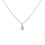 Girocollo Iniziale G in Oro Bianco con Diamanti-Girocolli-CRIVELLI- [SKU] -Gioielleria Granarelli