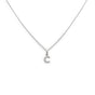 Girocollo Iniziale C in Oro Bianco con Diamanti-Girocolli-CRIVELLI-Gioielleria Granarelli
