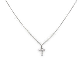 Girocollo Iniziale T in Oro Bianco con Diamanti-Girocolli-CRIVELLI- [SKU] -Gioielleria Granarelli