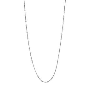 Girocollo Lungo Oro Bianco Diamanti maglia Tiffany-Girocolli-CRIVELLI- [SKU] -Gioielleria Granarelli