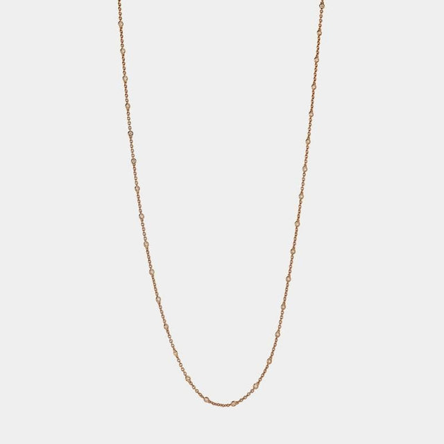 Girocollo Lungo Oro Rosa Diamanti-Girocolli-CRIVELLI- [SKU] -Gioielleria Granarelli