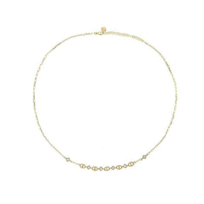 Girocollo Maglie Marine e Borchie-Orecchini-RUE DES MILLE- [SKU] -Gioielleria Granarelli