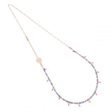 Girocollo Media Azzurra con Tanzanite e Rubellite-Girocolli-MAMAN ET SOPHIE- [SKU] -Gioielleria Granarelli