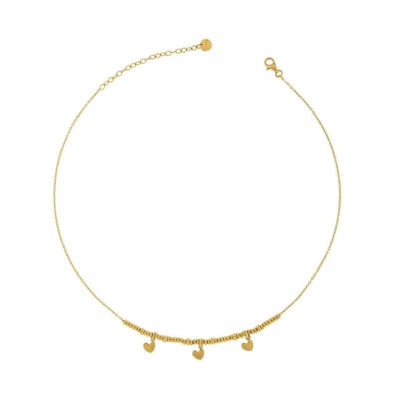 Girocollo Micro Anelli 3 Cuori-Orecchini-RUE DES MILLE- [SKU] -Gioielleria Granarelli