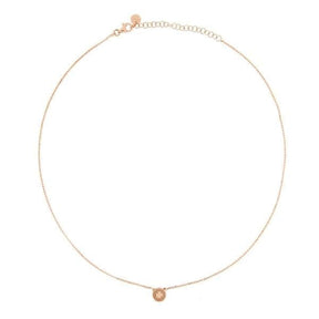 Girocollo Piastrina Tonda con Quadrifoglio-Girocolli-RUE DES MILLE- [SKU] -Gioielleria Granarelli