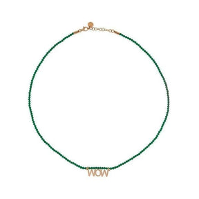Girocollo Rue des Mille WOW pietra verde-Girocolli-RUE DES MILLE- [SKU] -Gioielleria Granarelli