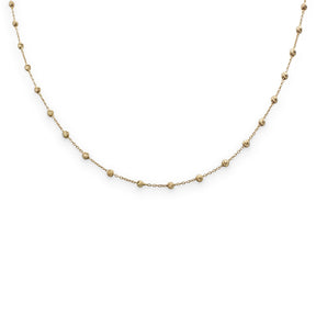 Girocollo Sfere Diamantate in Oro Giallo cm 45-Girocolli-GRANARELLI-Gioielleria Granarelli