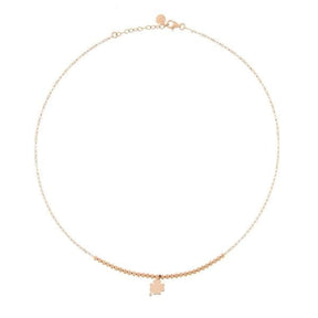 Girocollo Sfere con Quadrifoglio-Girocolli-RUE DES MILLE- [SKU] -Gioielleria Granarelli