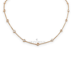 Girocollo Tiffany Diamanti 1.60 in Oro Rosa-Girocolli-CRIVELLI-Gioielleria Granarelli