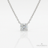 Girocollo Punto Luce Castone a Calice 0.30kt GIA 1507739623