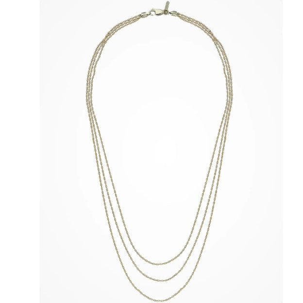 Collana in Argento e Oro Giallo Harmony