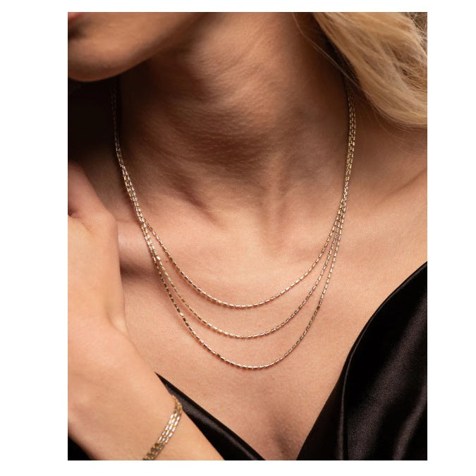 Collana in Argento e Oro Rosa Harmony