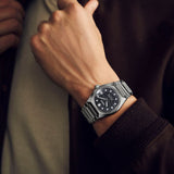 King Seiko Vanac Automatico Nero Acciaio 41mm