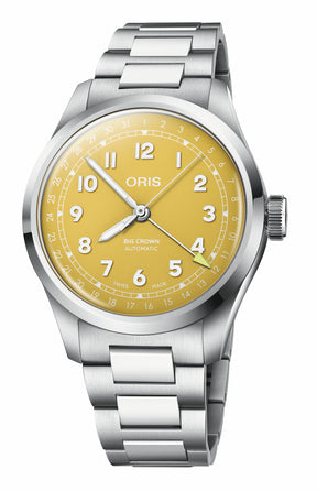 Big Crown Pointer Date Giallo 40mm-Orologi-ORIS-Gioielleria Granarelli