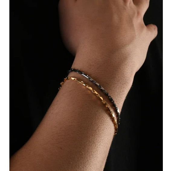 Bracciale in Argento Heshe Canna di Fucile