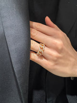 Anello Groumette morbida Diamanti 1.70kt in Oro Rosa