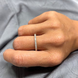 Anello Fedina di diamanti in Oro Rosa