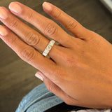 Anello Fedina 5 diamanti 1.85kt In Oro Rosa