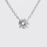 Girocollo Punto Luce Castone a Calice 0.56kt-Girocolli-GRANARELLI-Gioielleria Granarelli