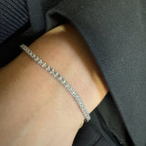 Diamond white gold tennis bracelet 0.95kt