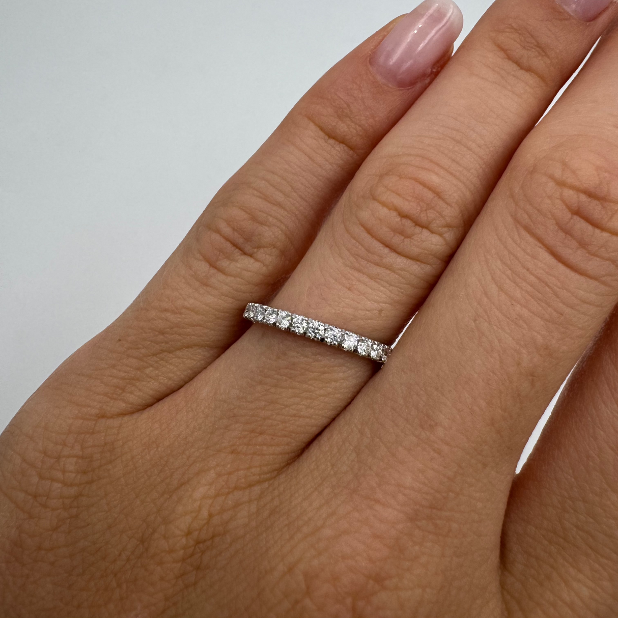 Fedina Girodito Diamanti 0,75ct in Oro Bianco
