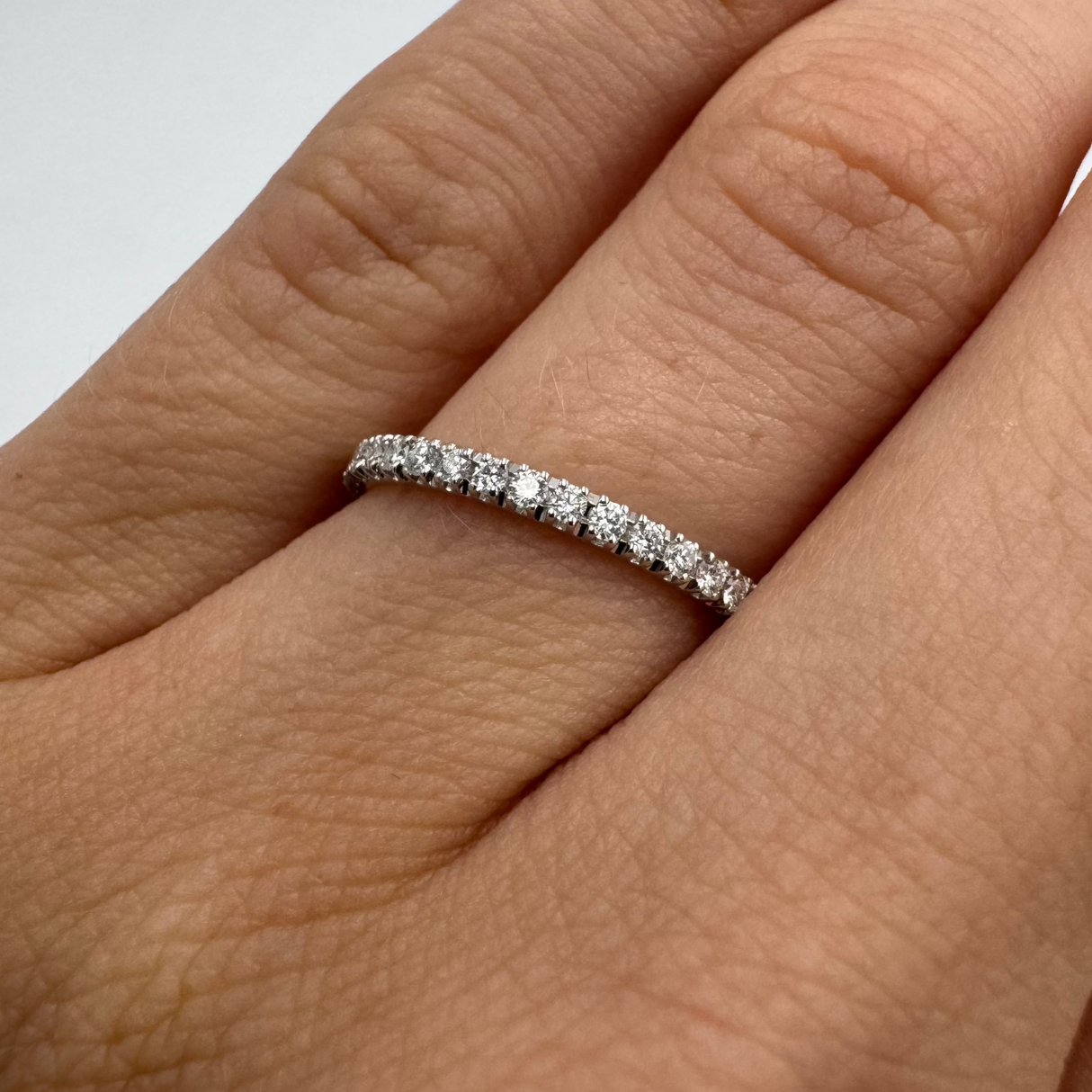 Fedina Girodito Diamanti 0,50ct in Oro Bianco