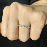 Anello Fedina Half Eternity Diamanti 0.60kt in oro bianco