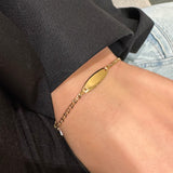 Bracciale infanzia Targa Oro Giallo