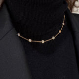 Girocollo Tiffany Diamanti 3.00ct in Oro Rosa