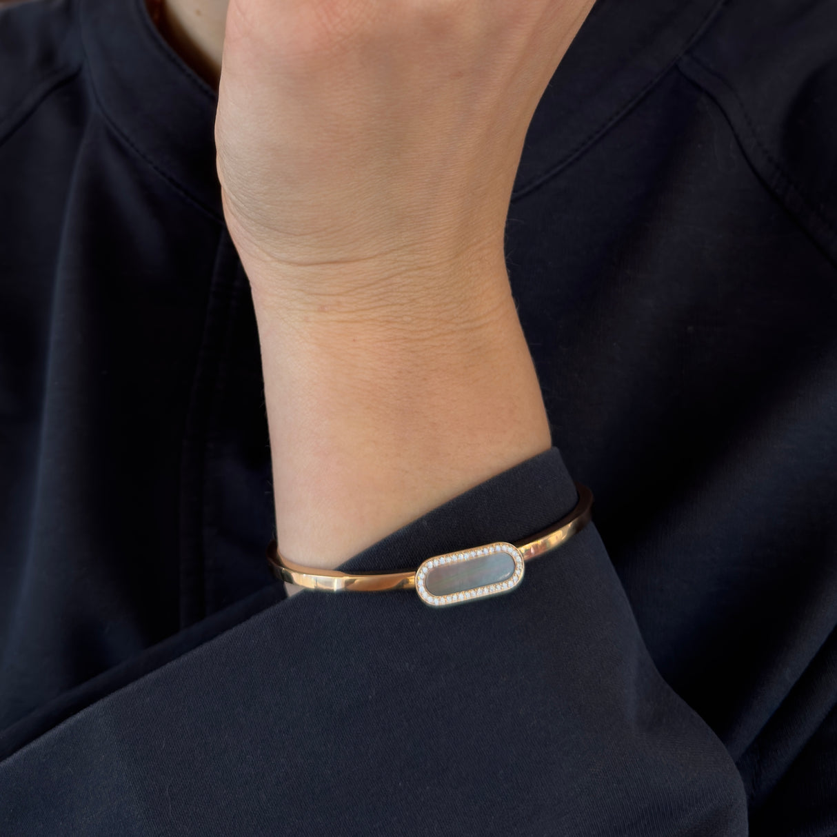 Bracelet de bracelet en diamant blanc
