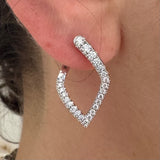 Orecchini di Diamanti In Oro Bianco