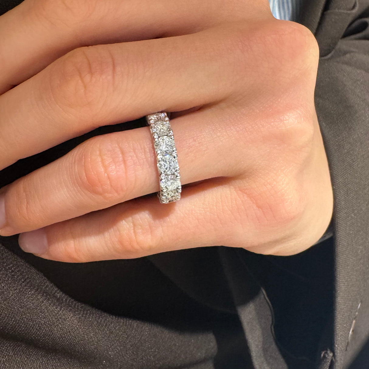 Anello Fedina Eternity Diamanti 4.67kt