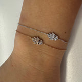 Bracciale Mano di Fatima in Oro Rosa