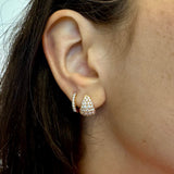 Orecchini Cerchi Diamanti 1.14kt In Oro Rosa