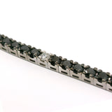 Bracciale Tennis Diamanti Neri 2.80kt e Spot Bianchi-Bracciali-RECARLO-Gioielleria Granarelli