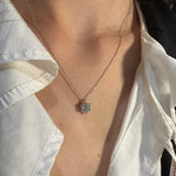 Blumen-Diamant-Halsband