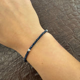 bracciale zaffiri blu notte in oro bianco