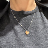 B 0.01 COLLE HEART 9KT