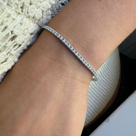 Bracciale Tennis Oro Bianco Diamanti 1.50kt-Bracciali-CRIVELLI-Gioielleria Granarelli