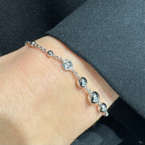 Bracciale Rosario in oro con Diamanti 0,16kt