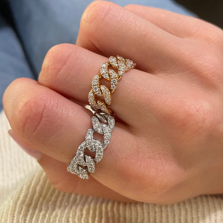 Anello Groumette in Oro Bianco e Diamanti 1.31kt-Anelli-GRANARELLI-Gioielleria Granarelli