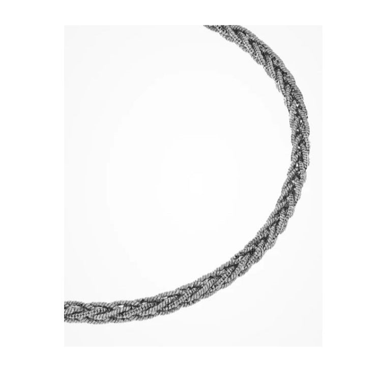 Bracciale in argento catene intrecciate