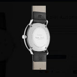 Max Bill Automatic Quadrante Argento Cinturino Pelle