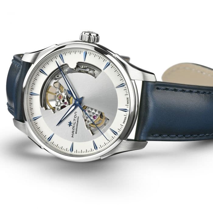 Jazzmaster Open Heart Auto Leather-Orologi-HAMILTON- [SKU] -Gioielleria Granarelli