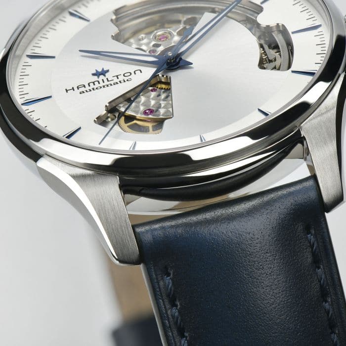 Jazzmaster Open Heart Auto Leather-Orologi-HAMILTON- [SKU] -Gioielleria Granarelli
